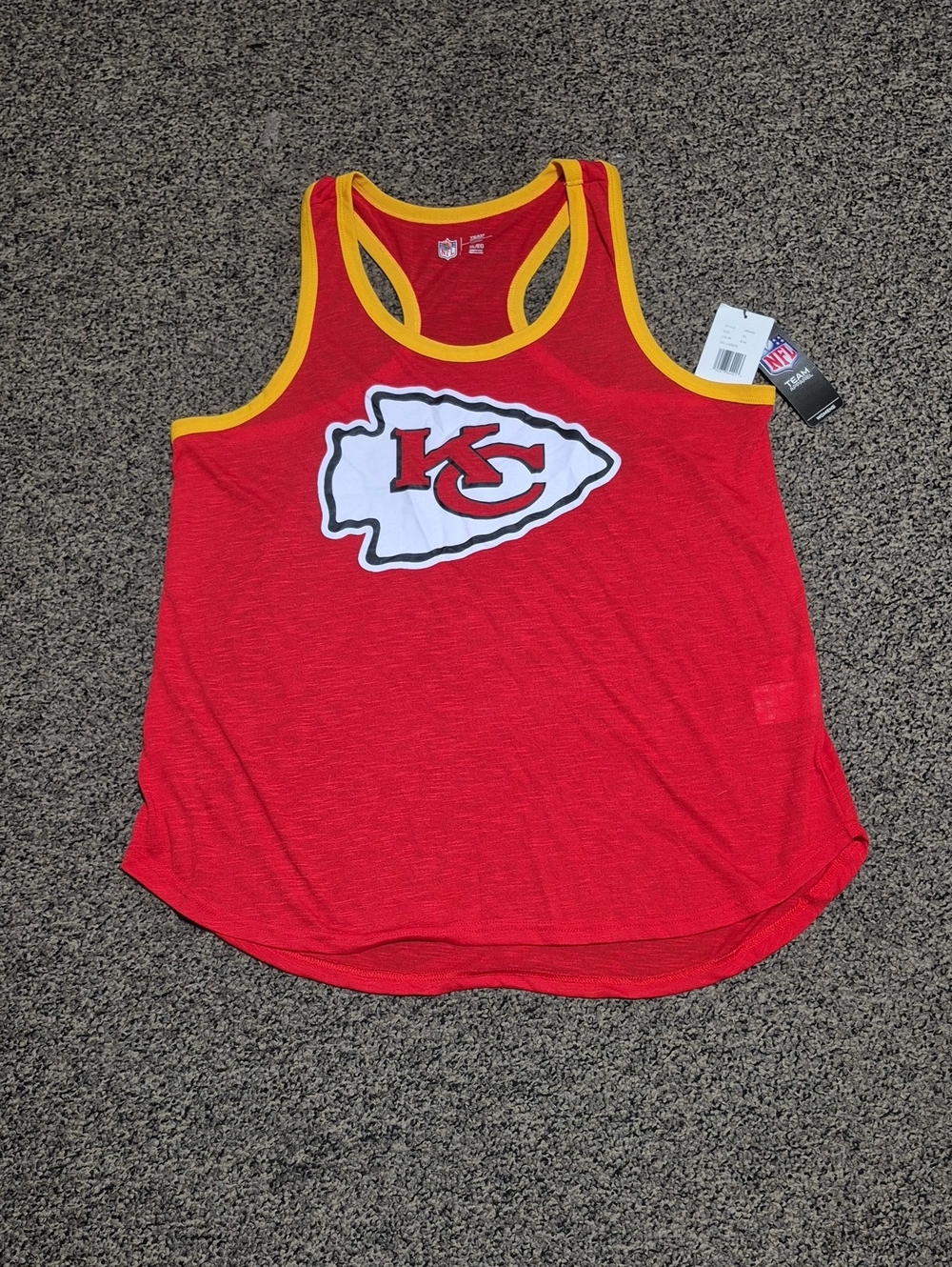 NFL Kansas City Chiefs Red & Yellow Women's Tank Top